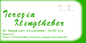 terezia klinglheber business card